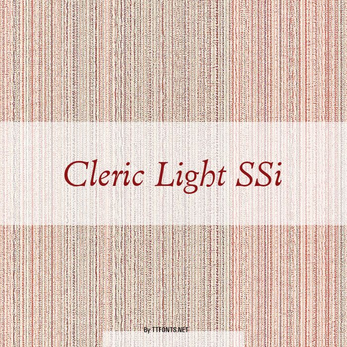 Cleric Light SSi example
